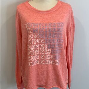 NWT C&C California Burnout Pullover “Sunkissed” Size Large